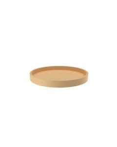 20" Banded Wood full circle tray, no hole Natural LD-4BW-001-20-1