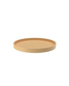 28" Banded Wood Full Circle Tray, no hole Natural LD-4BW-001-28-1