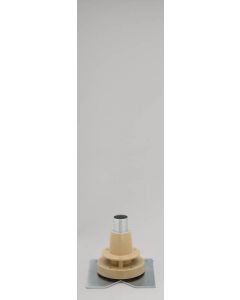 Lazy Daisy Hardware for Banded Wood D Shape Single Bottom Mount Zinc/Almond