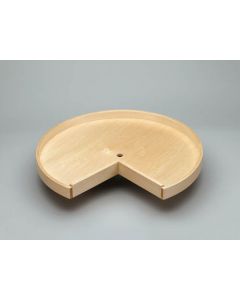 28" Lazy Daisy Banded Wood Drilled Pie Cut Trays Natural