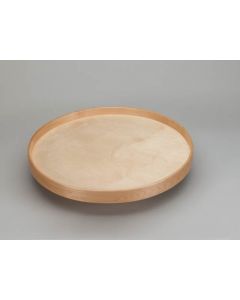 28" Lazy Daisy Natural Wood Full Circle Tray With Aluminum Bearing 1 Per LD-4NW-001-28B-1