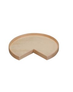 18" Natural Wood Kidney Lazy Susan Shelf Only, no hole LD-4NW-401-18-1