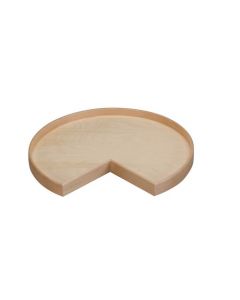 32" Natural Wood full circle tray, no hole (8 Pieces)