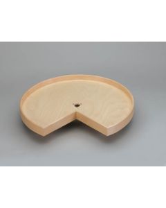 18" Lazy Daisy Natural Wood Drilled Kidney Tray