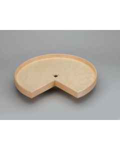 28" Lazy Daisy Natural Wood Drilled Kidney Tray