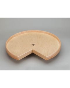 32" Lazy Daisy Natural Wood Drilled Kidney Tray