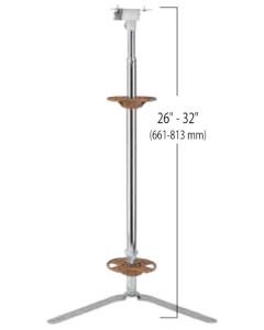 Lazy Daisy Hardware for 28" Wood Pie Cut Bright Zinc/Chrome