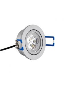 Tresco Spot Pockit 3W 5000K Nickel LED Swivel Puck Light 2-5/16" - 12V