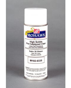 Mohawk High Solids Pre-Catalyzed Lacquer Aerosol 35 Sheen Clear Satin 13 Ounces (M102-0335)