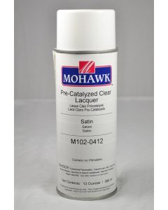 Mohawk Pre-Catalyzed Lacquer Aerosol 35-40 Sheen Clear Satin 13 Ounces