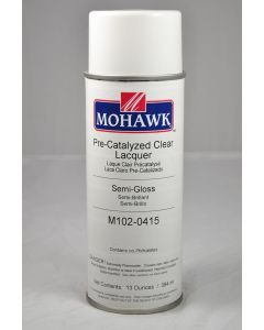 Mohawk Pre-Catalyzed Lacquer Aerosol 60-65 Sheen Clear Semi-Gloss 13 Ounces (M102-0415)