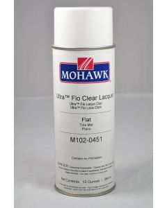 Mohawk Ultra-Flo Clear Aerosol Lacquer 10-15 Sheen Clear Flat 13 Ounces