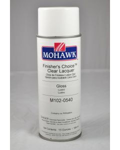 Mohawk Finisher'S Choice™ Clear Aerosol Lacquer 85+ Sheen Clear Gloss 13 Ounces (M102-0540)