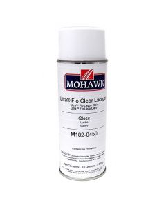 Mohawk Ultra-Flo Clear Aerosol Lacquer >75 Sheen Clear Gloss 13 Ounces