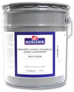 Mohawk Finisher'S Choice Lacquer 550 VOC 20 Sheen Clear Matte 5 Gallons