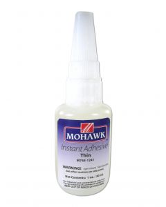 Mohawk Finishing Products Industrial Grade Instant CA Glue Thin 1 Oz Ethyl Hybrid CA