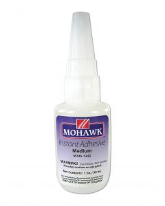 Mohawk Finishing Products Industrial Grade Instant CA Glue Medium Viscosity 1 Oz Ethyl Hybrid CA