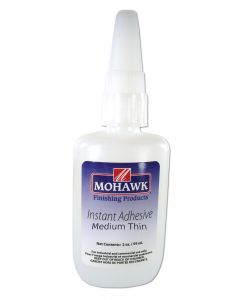 Mohawk Finishing Products Industrial Grade Instant CA Glue Medium Thin 2 Oz