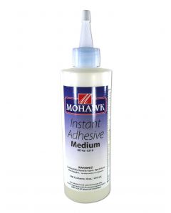 Mohawk Finishing Products Industrial Grade Instant CA Glue Medium Viscosity 8 Oz Ethyl Hybrid CA