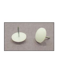 Furniture Glide White Plastic Oval Nail in 5/8" Box 400 - m903-3334