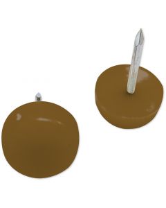Furniture Glide Brown Plastic Round Nail in 5/8" Box 400 - m903-8654