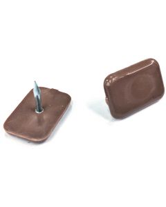 Furniture Glide Brown Plastic Square Nail in  Box 100 - m903-8814