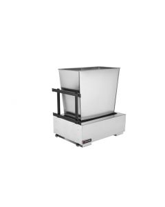 Single Majestic Chassis w/ Soft-Close Waste Containers Brushed Stainless Steel