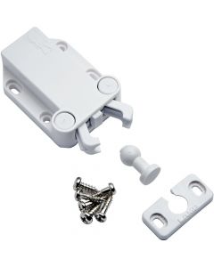 Push Non Magnetic Latch - White