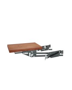 Mixer/Appliance Lift Soft-Close Mechanism with Walnut Shelf, Orion Gray  ML-WNHDSCOG-18FL