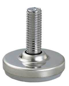 Stainless Steel Adjustable Leveling Glide 1-17/64" Diameter Base