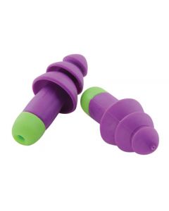 Moldex® Universal Multiple Use Rockets® Tapered TPE (Thermoplastic Elastomer) Uncorded Earplugs With Pocket-Pak® Carrying Case (50 Pair Per Box)