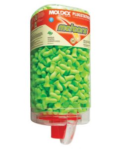 Moldex® PlugStation® Earplugs Dispenser (With 500 Pair Single Use Meteors® Curved Shape  Foam Uncorded Earplugs)