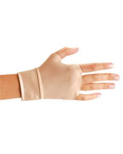 OccuNomix Large Beige Original Occumitts® Nylon And Spandex® Fingerless Therapeutic Support Gloves