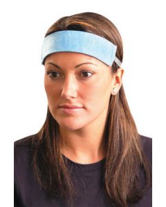 OccuNomix Blue 100% Polyester Original Soft Disposable Sweatband (100 Per Pack)