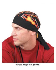 OccuNomix Jungle Camouflage Tuff Nougies™ 100% Cotton Doo Rag Tie Hat With Plastic Hook Closure And Holographic Hangtag