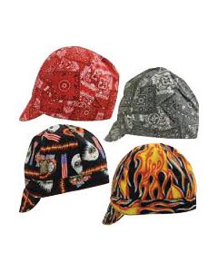 OccuNomix Assorted Color Tuff Nougies™ 100% Cotton Traditional Hard Billed Welder's Cap