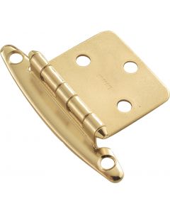 Polished Brass Non Self-Closing Hinge by Hickory Hardware sold in Pair - P139-3