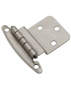 Satin Nickel Non Self-Closing Hinge by Hickory Hardware sold as Pair - P140-SN