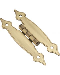 Antique Brass Surface Face Mounted Hinge by Hickory Hardware sold in Pair - P148-AB