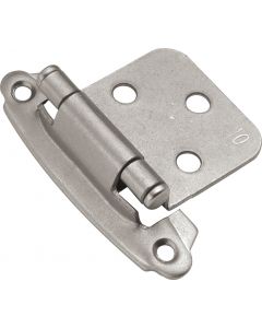 Satin Nickel Self-Closing Hinge by Hickory Hardware sold as Pair - P244-SN