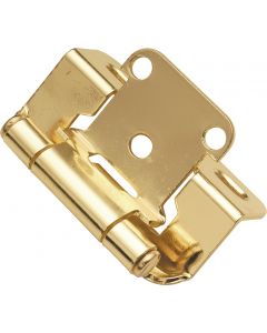 Polished Brass Semi-Wrap Hinge by Hickory Hardware sold in Pair - P2710F-3