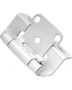 White Powder Coat Semi-Wrap Hinge by Hickory Hardware sold in Pair - P2710F-W2