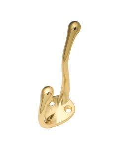 Polished Brass Utility Hook by Hickory Hardware sold in 4 - V04P27120-PB