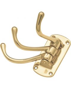 Polished Brass 1" [25.40MM] Coat And Hat Hook by Keeler Cabinet sold in Each - P27350