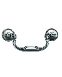 Silver Stone 3-1/2" [88.90MM] Drop Bail Pull by Hickory Hardware sold in Each - P3477-ST