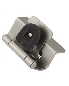 Satin Nickel Double Demountable 1/2" Overlay Hinge by Hickory Hardware sold as Pair, SKU: P5310-SN