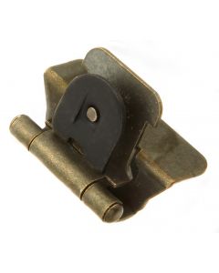 Antique Brass Double Demountable 1/4" Overlay Hinge by Hickory Hardware, SKU: P5311-AB