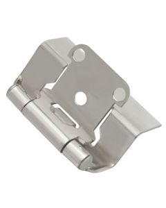 Satin Nickel Semi-Wrap Hinge by Hickory Hardware sold as Pair - P5710F-SN