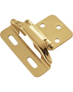 Polished Brass Semi-Wrap Hinge by Hickory Hardware sold in Pair - P60010F-3
