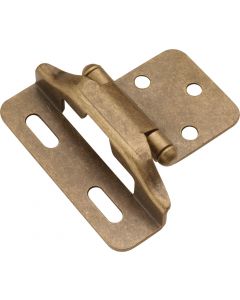 Antique Brass Semi-Wrap Hinge by Hickory Hardware sold as Pair - P60010F-AB